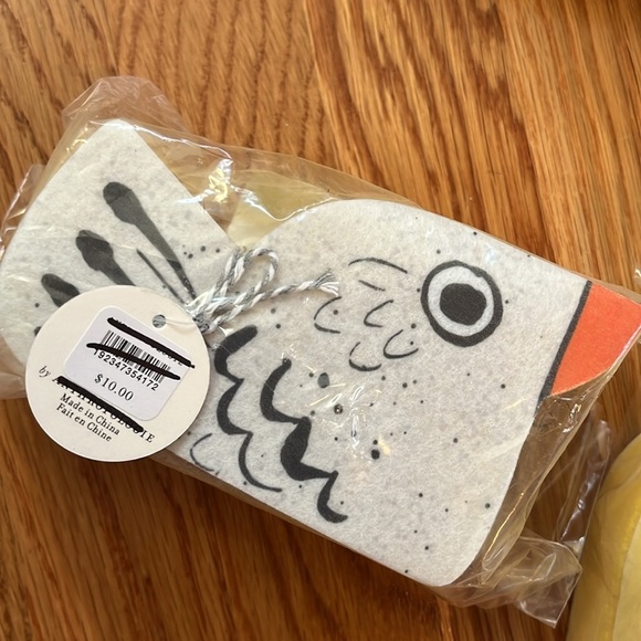 Anthropologie ‘Rare Birds’ Sponges 5 Sets of 2 NWT - Picture 5 of 8